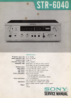 Sony STR-6040 - Service Manual 